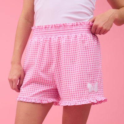 Disney Bow Lake Shorts, Pink Gingham