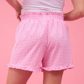 Disney Bow Lake Shorts, Pink Gingham
