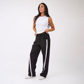 Cotton Rib High Neck Tank, White