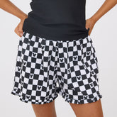 Disney Mickey Lake Shorts, Black Check