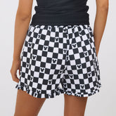 Disney Mickey Lake Shorts, Black Check