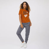 Boyfriend Tee, Burnt Orange Boo Crew