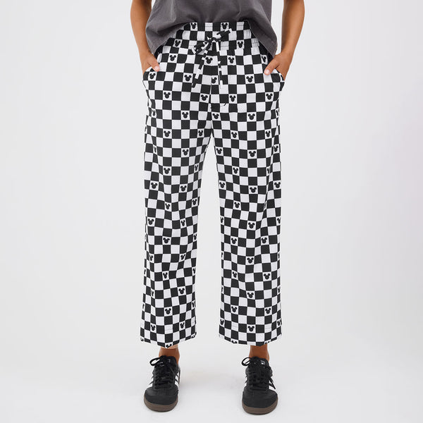 Disney Audrey Wide Leg Pants, Mickey Check - Albion Fit