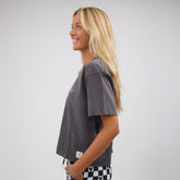 Disney Mickey Boo Oversized Tee, Charcoal