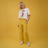 Disney Audrey Wide Leg Pants, Butter Check