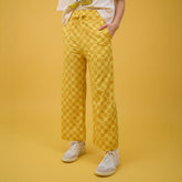 Disney Audrey Wide Leg Pants, Butter Check