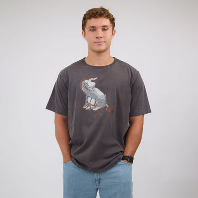 Disney Eeyore Men's Classic Tee, Charcoal