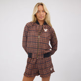 Disney Mickey Bomber Jacket, Plaid