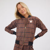 Disney Mickey Bomber Jacket, Plaid