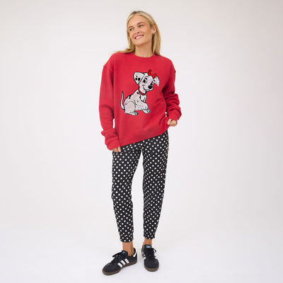 Disney 101 Dalmatians Holiday Crew Sweatshirt, Red