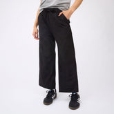 Audrey Mid Rise Wide Leg Pants, Black