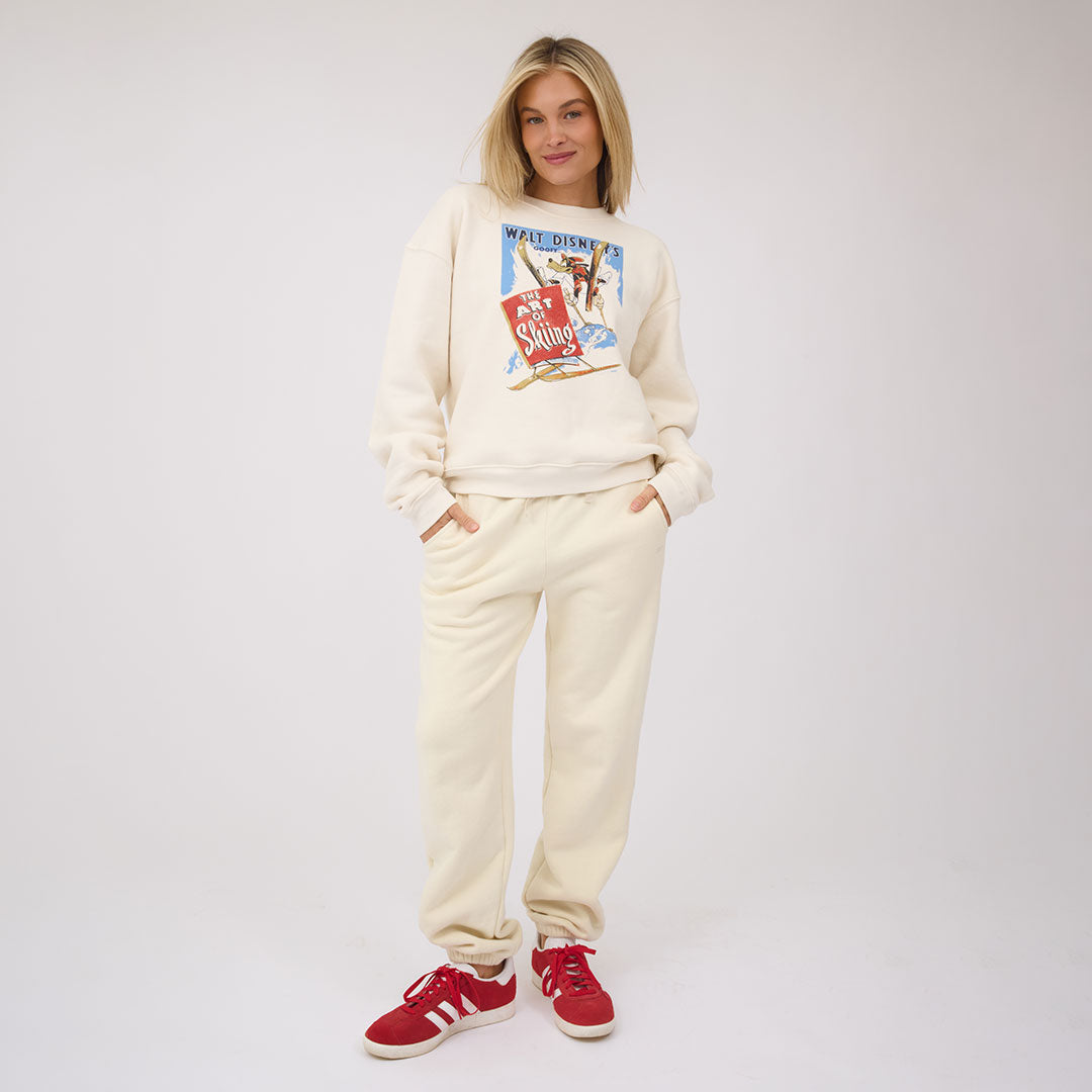 Disney Goofy Ski Crew Sweatshirt, Oat - Albion Fit