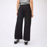 Audrey Mid Rise Wide Leg Pants, Black