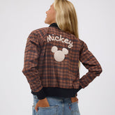 Disney Mickey Bomber Jacket, Plaid
