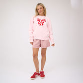 Disney Mickey Mouse Peppermint Crew Sweatshirt, Pink