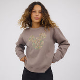 Disney Mickey Harvest Crew Sweatshirt, Brown