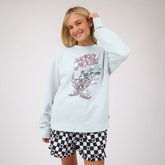Disney Mickey Mouse Ski Crew Sweatshirt, Powder Blue