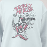 Disney Mickey Mouse Ski Crew Sweatshirt, Powder Blue