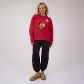 Disney Donald Duck Holiday Crew Sweatshirt, Red