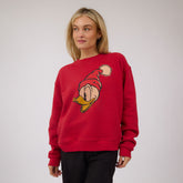 Disney Donald Duck Holiday Crew Sweatshirt, Red