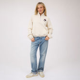 Disney Mickey Mouse Holiday Cinched 1/4 Zip, Oat