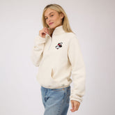 Disney Mickey Mouse Holiday Cinched 1/4 Zip, Oat