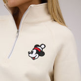 Disney Mickey Mouse Holiday Cinched 1/4 Zip, Oat