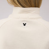 Disney Mickey Mouse Holiday Cinched 1/4 Zip, Oat