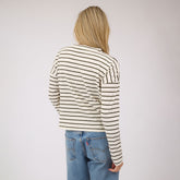 Striped Basic Long Sleeve, Pine