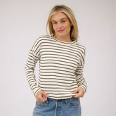 Striped Basic Long Sleeve, Pine