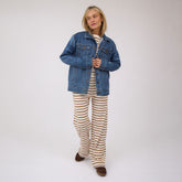 Pajama Pants, Mauve Stripe