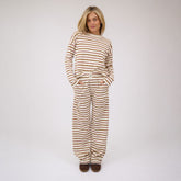 Striped Basic Long Sleeve, Mauve