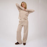 Pajama Pants, Mauve Stripe