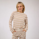 Striped Basic Long Sleeve, Mauve