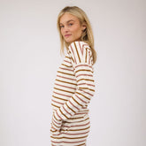 Striped Basic Long Sleeve, Mauve