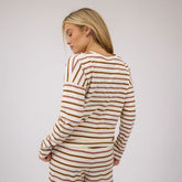 Striped Basic Long Sleeve, Mauve