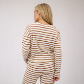 Striped Basic Long Sleeve, Mauve