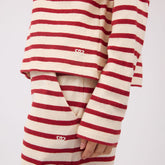 Crimson Striped Sweater