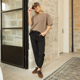 Perfect Oversized Cotton Tee, Brown