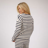 Navy Striped Sweater