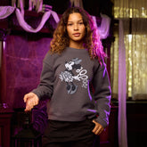 Disney Minnie Boo Crew Sweatshirt, Charcoal