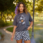 Disney Mickey Boo Oversized Tee, Charcoal