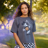 Disney Mickey Boo Oversized Tee, Charcoal