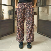 Audrey Mid Rise Wide Leg Pants, Walnut Micro Floral
