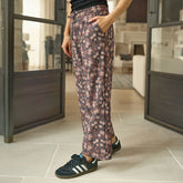 Audrey Mid Rise Wide Leg Pants, Walnut Micro Floral
