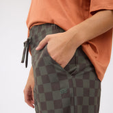 Audrey Wide Leg Pants, Olive Check