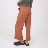 Audrey Wide Leg Pants, Pumpkin Gingham