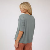 Perfect Oversized Bamboo Tee, Clover