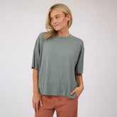 Perfect Oversized Bamboo Tee, Clover