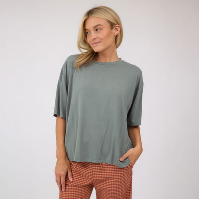 Perfect Oversized Bamboo Tee, Clover